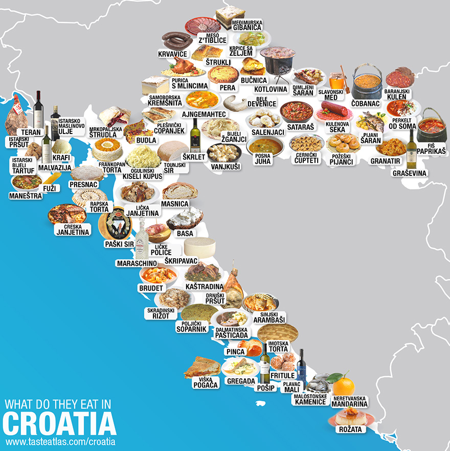 30 Maps Reveal The Tastiest Dishes Around The World