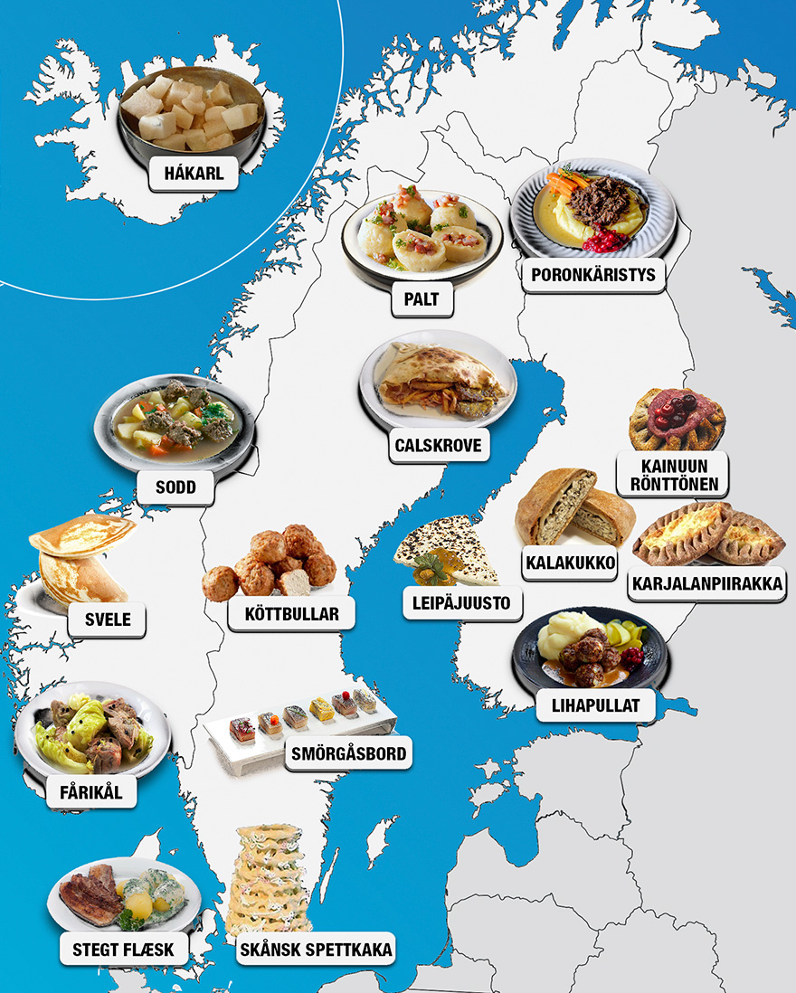 30 Maps Reveal The Tastiest Dishes Around The World