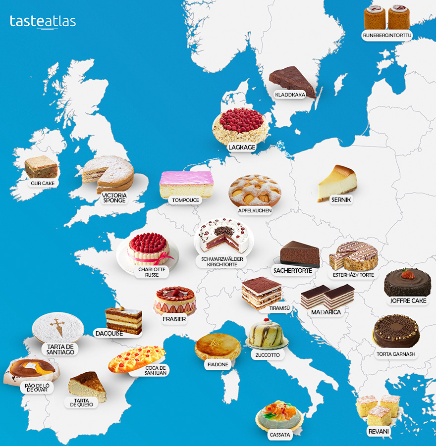 30 Maps Reveal The Tastiest Dishes Around The World