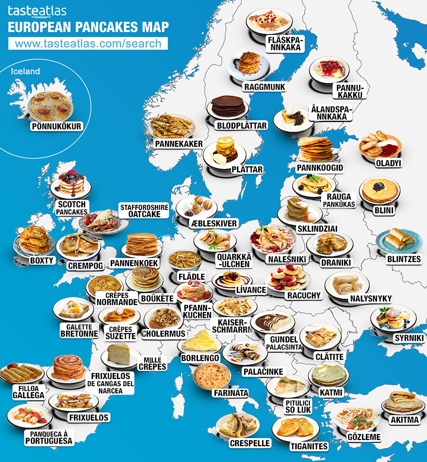 30 Maps Reveal The Tastiest Dishes Around The World
