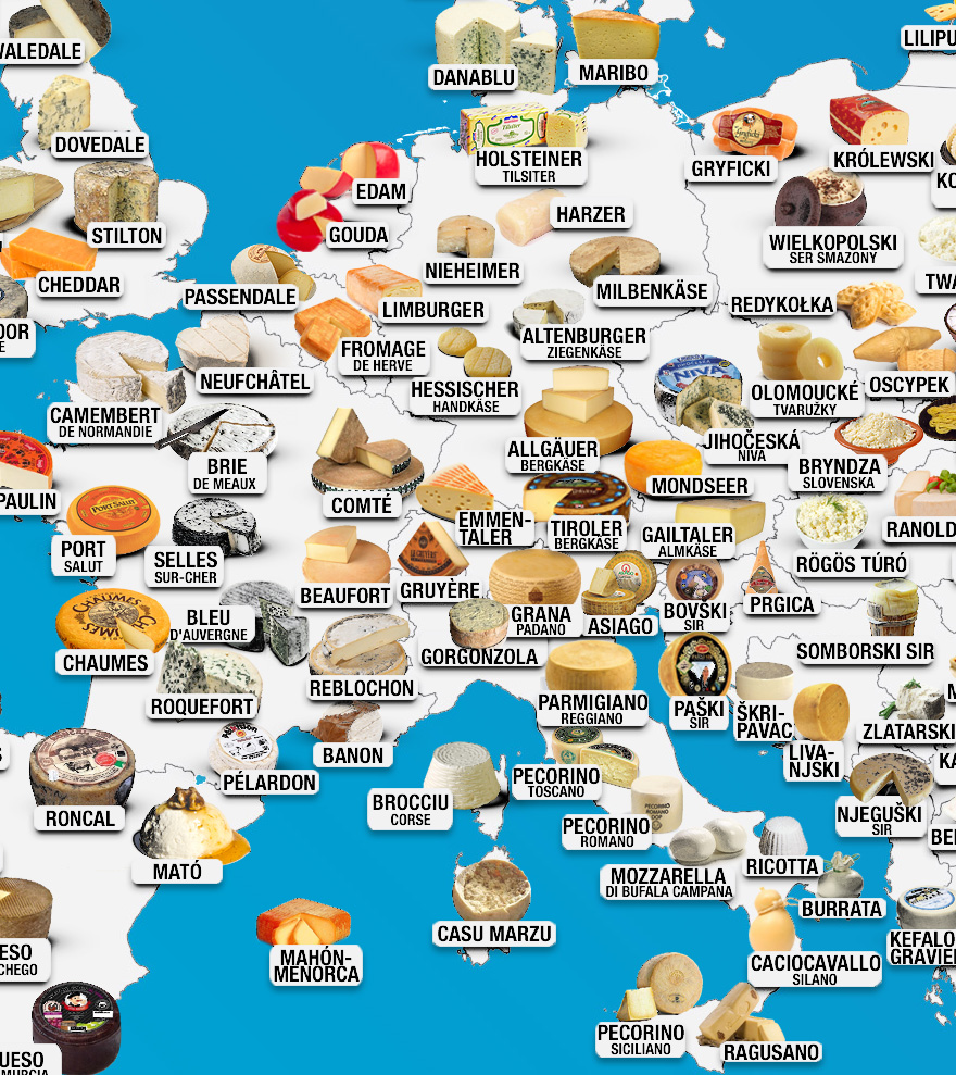 30 Maps Reveal The Tastiest Dishes Around The World