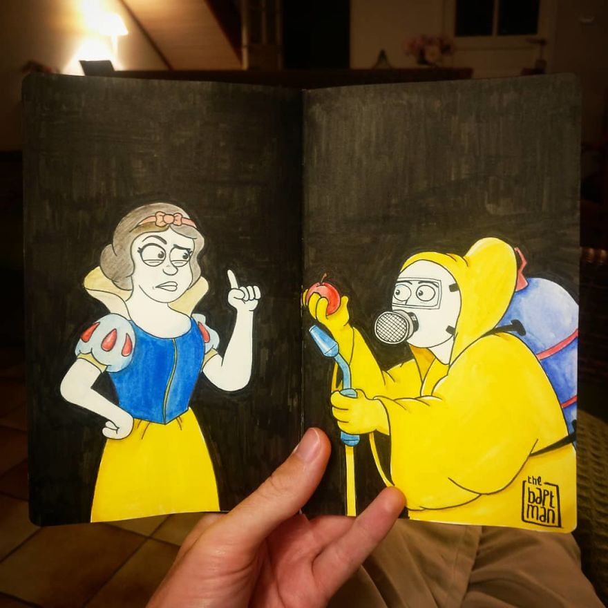 For This Inktober I Drew What Would Happen If Disney Characters &#038; Superheroes Faced Ecological Disasters