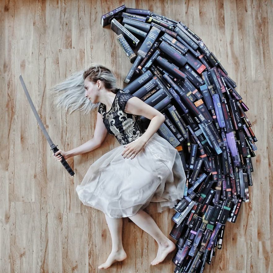 Book-Lover Turns Her Massive Library Into Art, And Her 140k Instagram Followers Approve