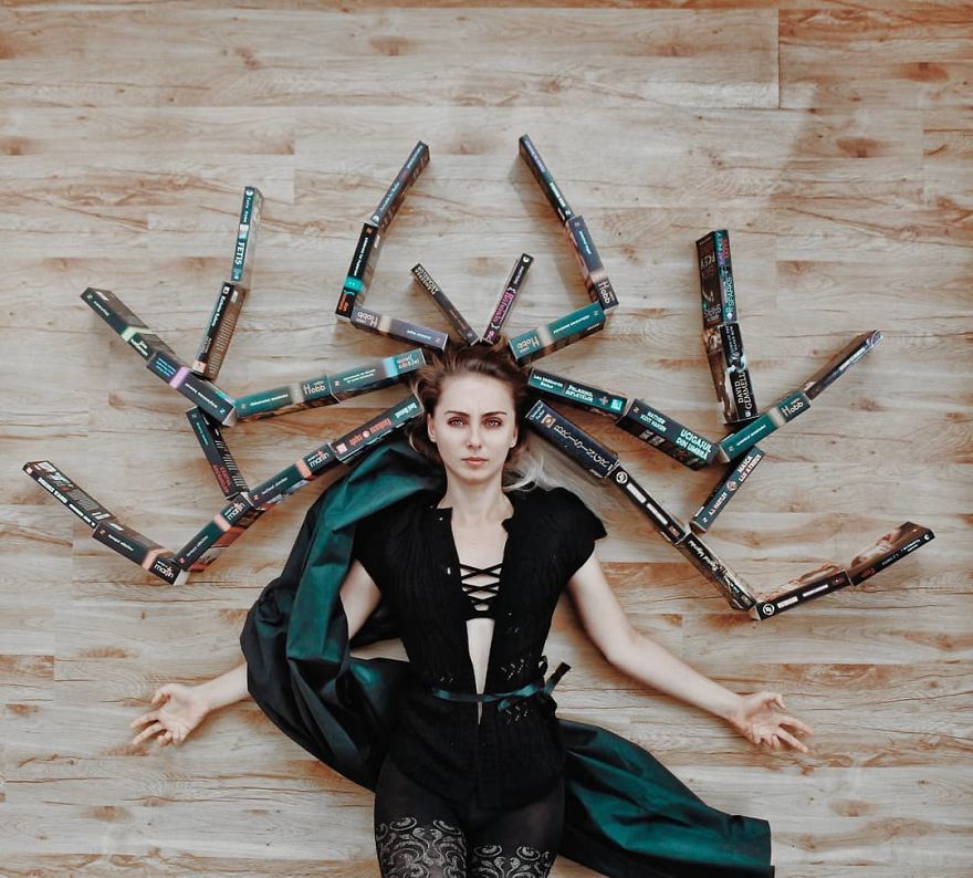 Book-Lover Turns Her Massive Library Into Art, And Her 140k Instagram Followers Approve