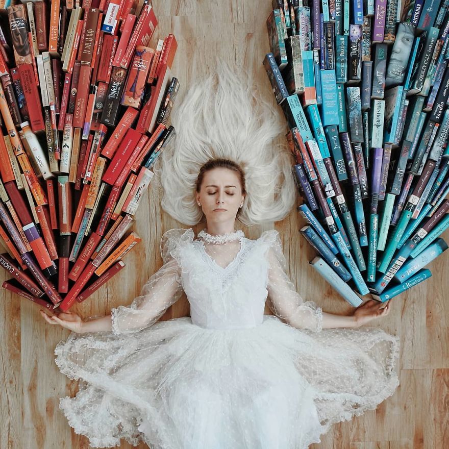 Book-Lover Turns Her Massive Library Into Art, And Her 140k Instagram Followers Approve