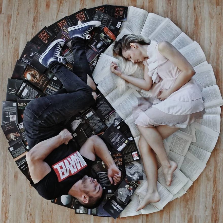 Book-Lover Turns Her Massive Library Into Art, And Her 140k Instagram Followers Approve