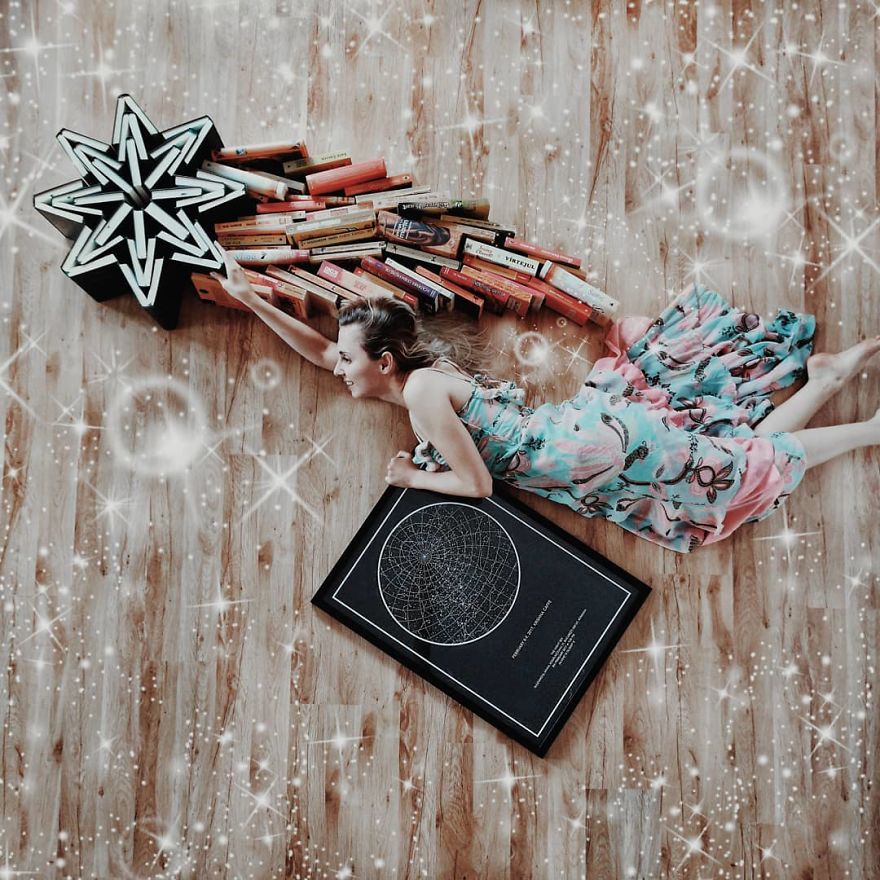 Book-Lover Turns Her Massive Library Into Art, And Her 140k Instagram Followers Approve