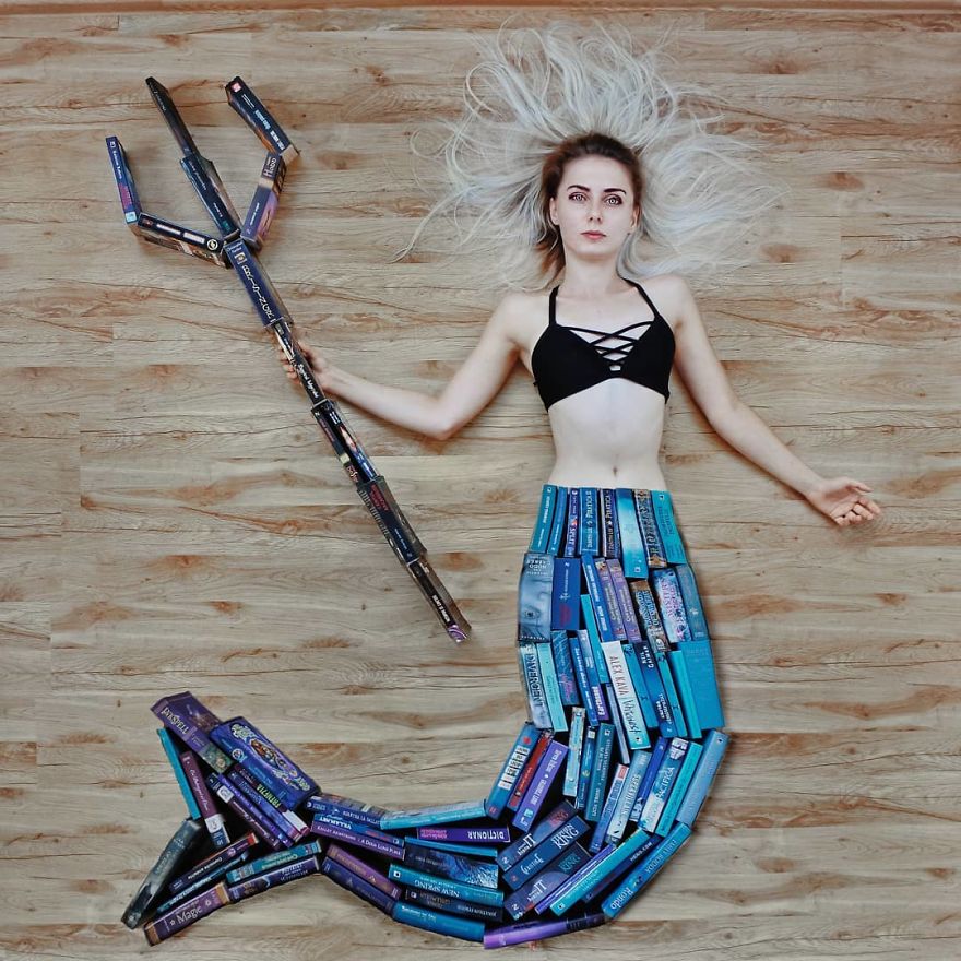 Book-Lover Turns Her Massive Library Into Art, And Her 140k Instagram Followers Approve