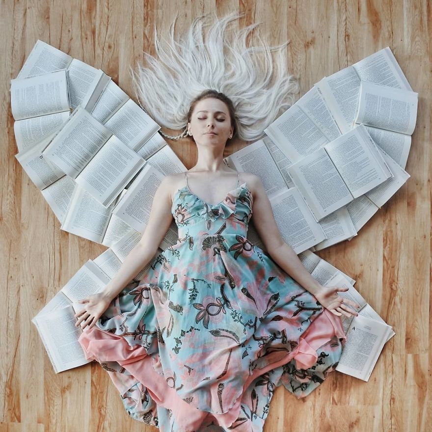 Book-Lover Turns Her Massive Library Into Art, And Her 140k Instagram Followers Approve