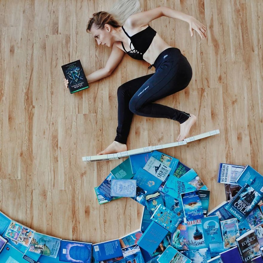 Book-Lover Turns Her Massive Library Into Art, And Her 140k Instagram Followers Approve