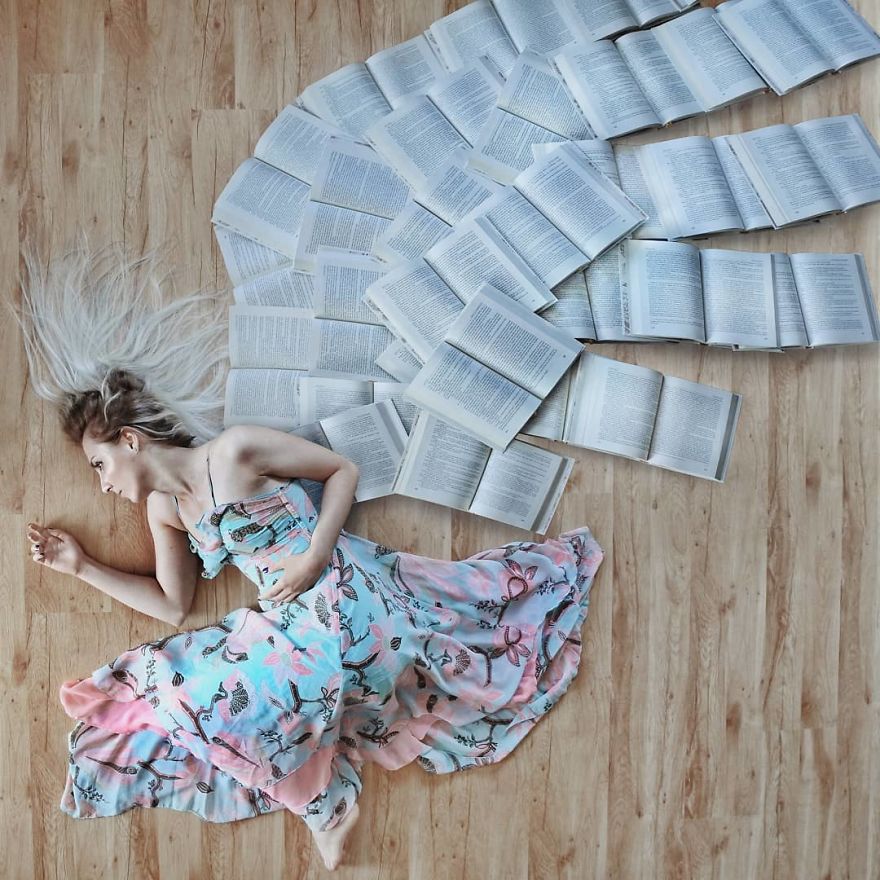 Book-Lover Turns Her Massive Library Into Art, And Her 140k Instagram Followers Approve