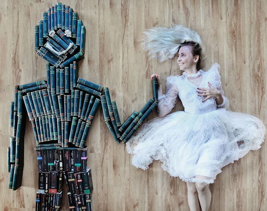 Book-Lover Turns Her Massive Library Into Art, And Her 140k Instagram Followers Approve