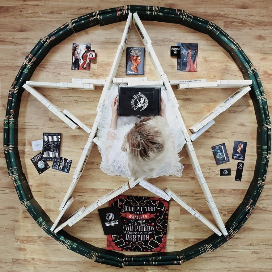 Book-Lover Turns Her Massive Library Into Art, And Her 140k Instagram Followers Approve