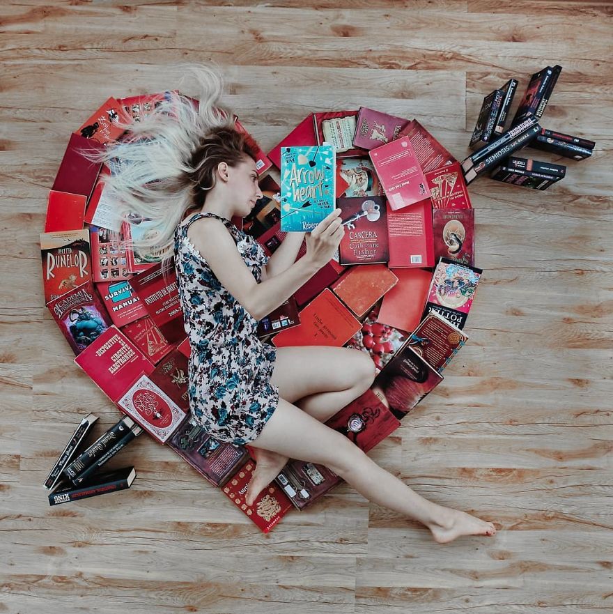Book-Lover Turns Her Massive Library Into Art, And Her 140k Instagram Followers Approve
