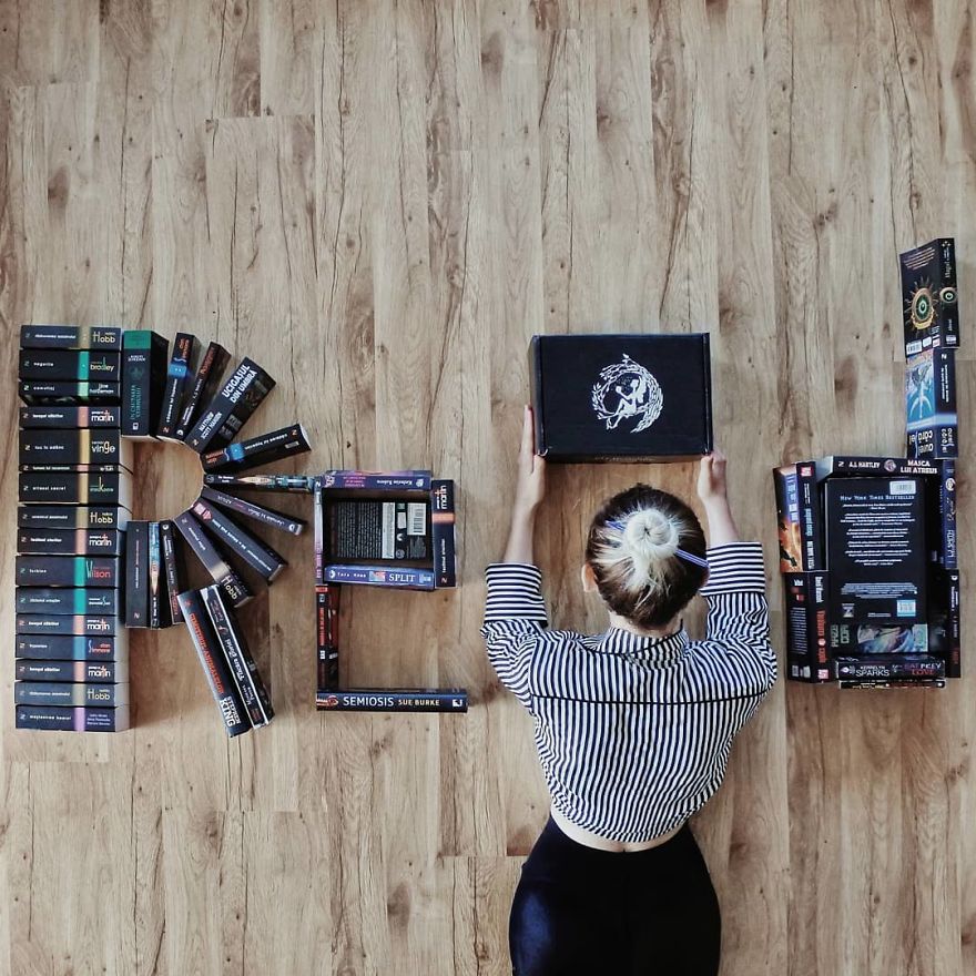 Book-Lover Turns Her Massive Library Into Art, And Her 140k Instagram Followers Approve