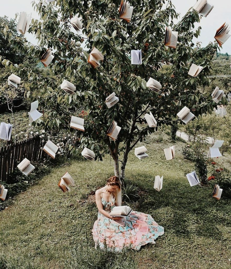 Book-Lover Turns Her Massive Library Into Art, And Her 140k Instagram Followers Approve