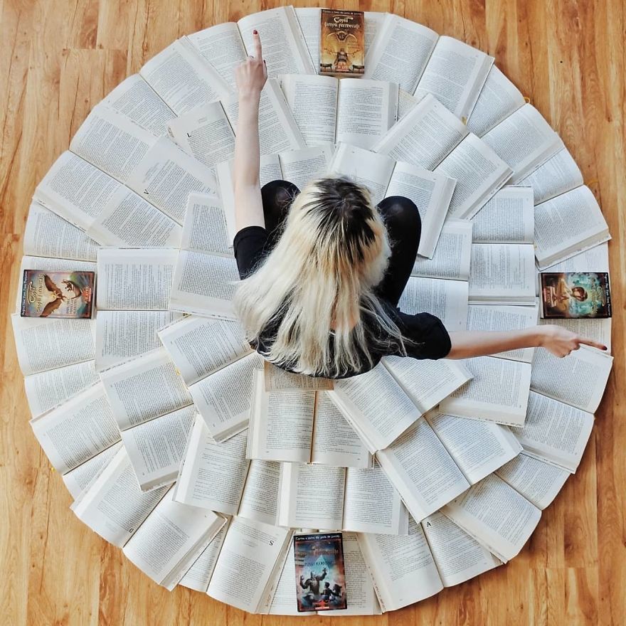 Book-Lover Turns Her Massive Library Into Art, And Her 140k Instagram Followers Approve