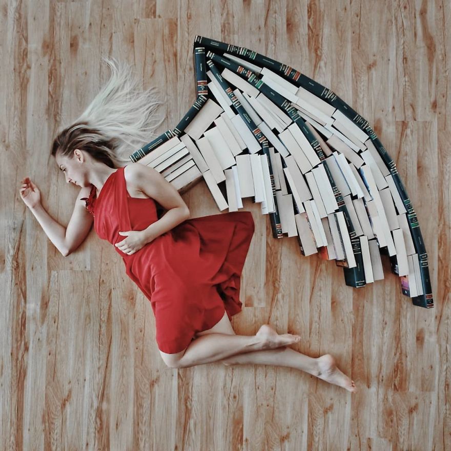 Book-Lover Turns Her Massive Library Into Art, And Her 140k Instagram Followers Approve