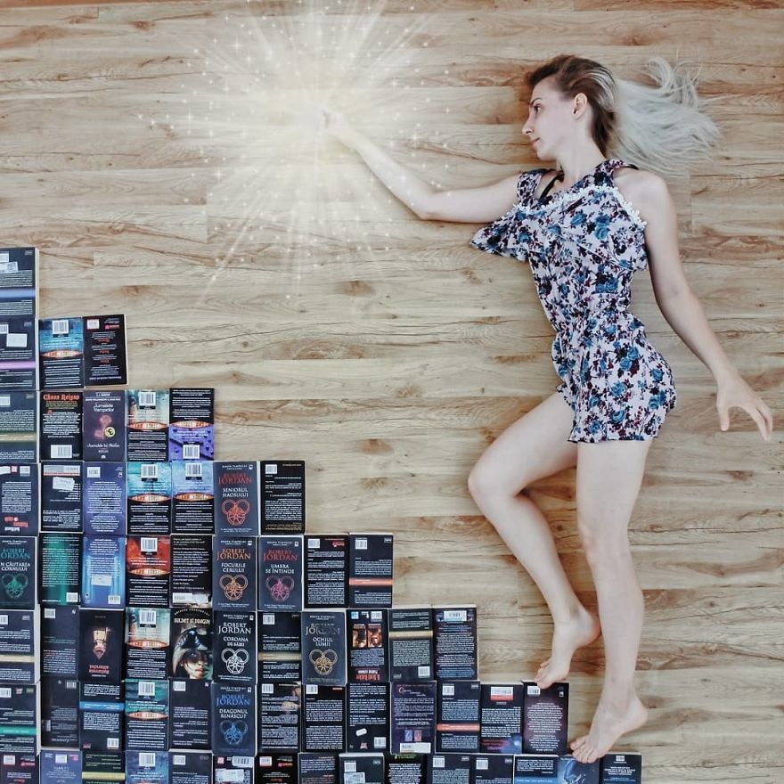 Book-Lover Turns Her Massive Library Into Art, And Her 140k Instagram Followers Approve
