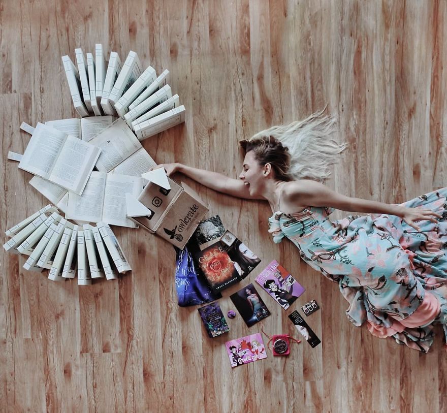 Book-Lover Turns Her Massive Library Into Art, And Her 140k Instagram Followers Approve