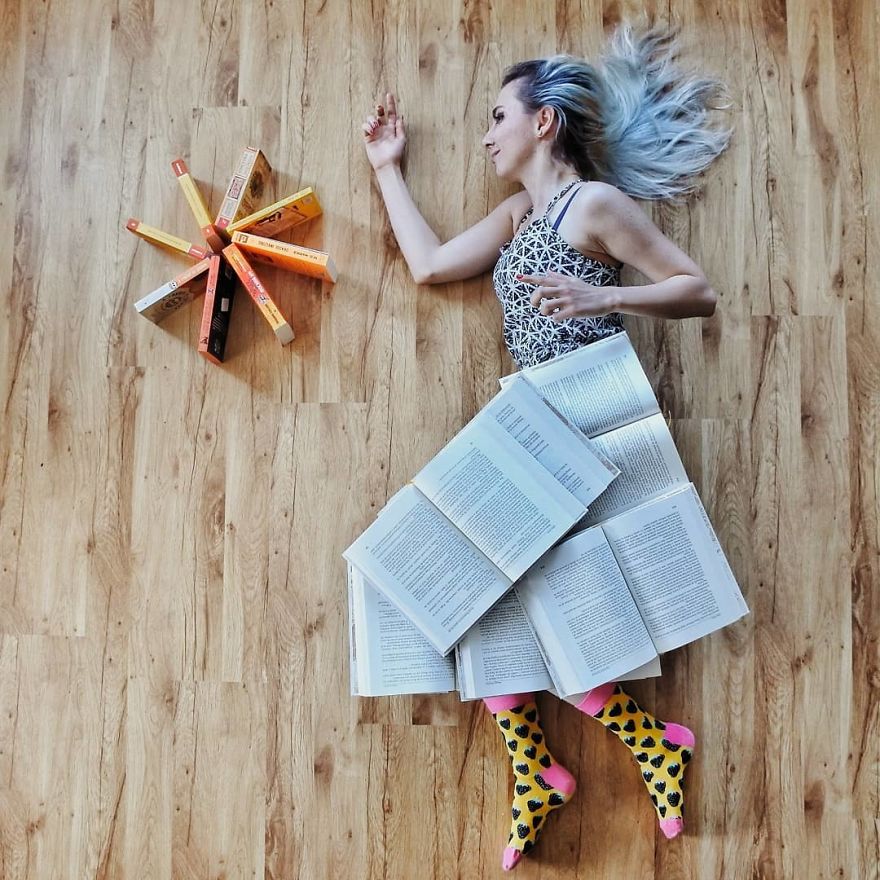 Book-Lover Turns Her Massive Library Into Art, And Her 140k Instagram Followers Approve