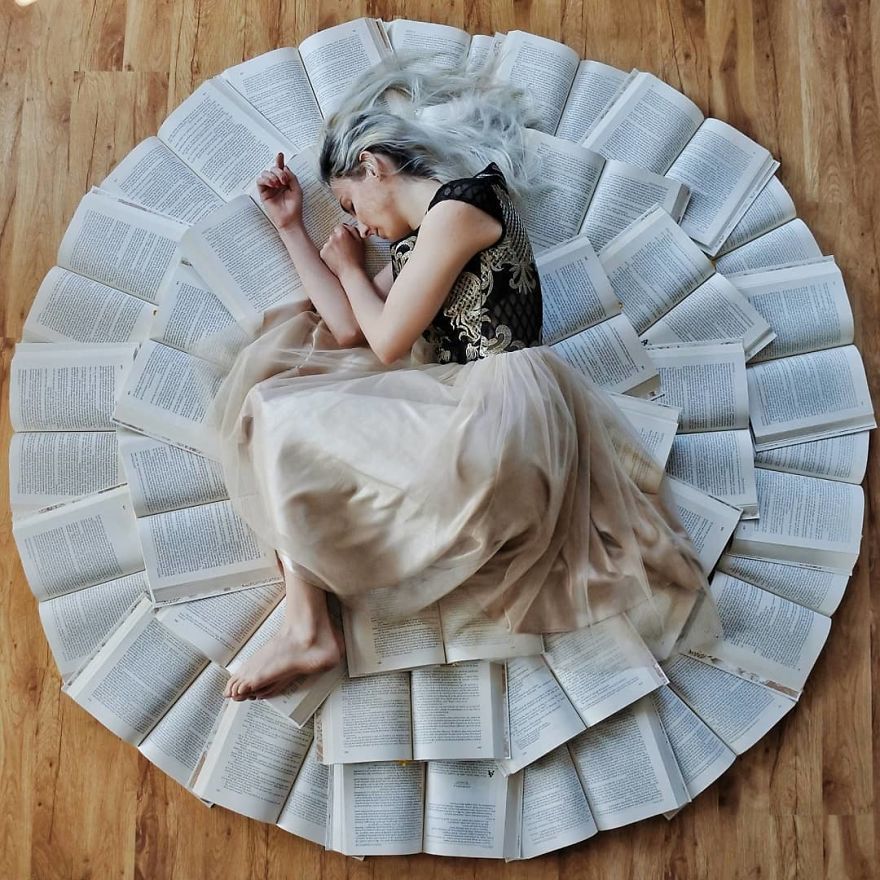 Book-Lover Turns Her Massive Library Into Art, And Her 140k Instagram Followers Approve