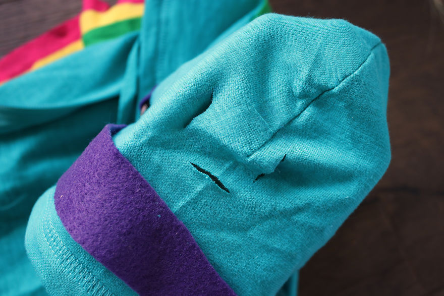 No-Sew Fortnite Rainbow Smash Pickaxe Hoodie