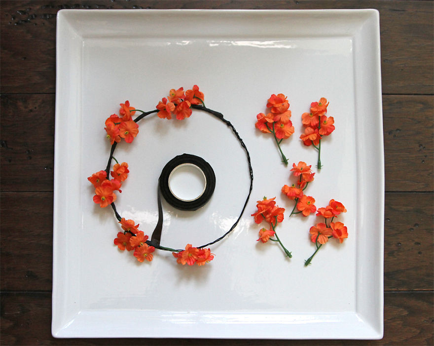 DIY Halloween Flower Crown