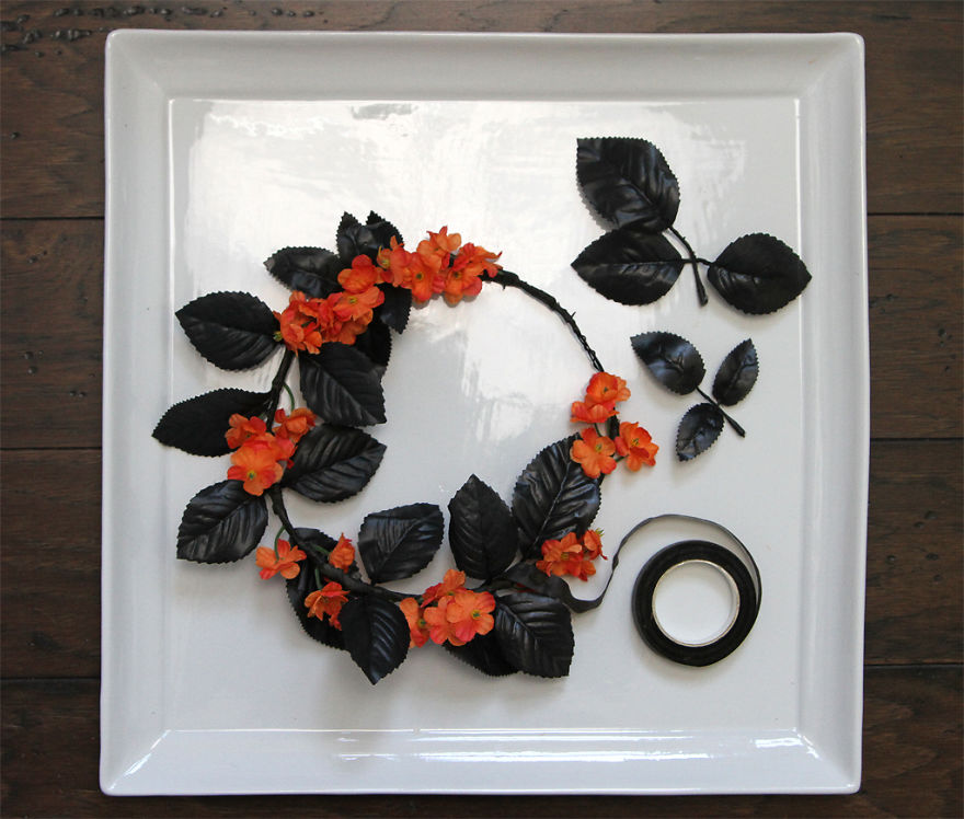DIY Halloween Flower Crown
