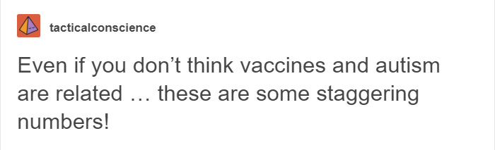 Anti-Vaxxer Tries To Prove Vaccines Cause Autism, Someone Finds A Genius Way To Show They’re Wrong Anti-Vaxxer Tries To Prove Vaccines Cause Autism, Someone Finds A Genius Way To Show They’re Wrong