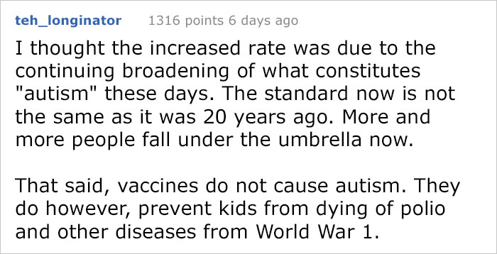 Anti-Vaxxer Tries To Prove Vaccines Cause Autism, Someone Finds A Genius Way To Show They’re Wrong Anti-Vaxxer Tries To Prove Vaccines Cause Autism, Someone Finds A Genius Way To Show They’re Wrong
