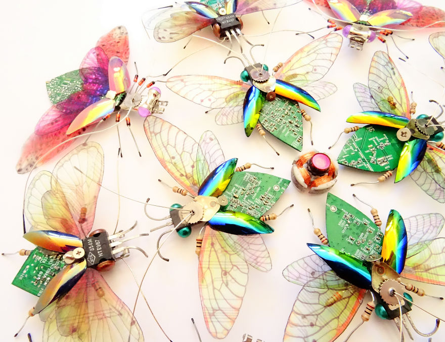 Computer Component And Circuit Board Insect Mandalas Computer Component And Circuit Board Insect Mandalas