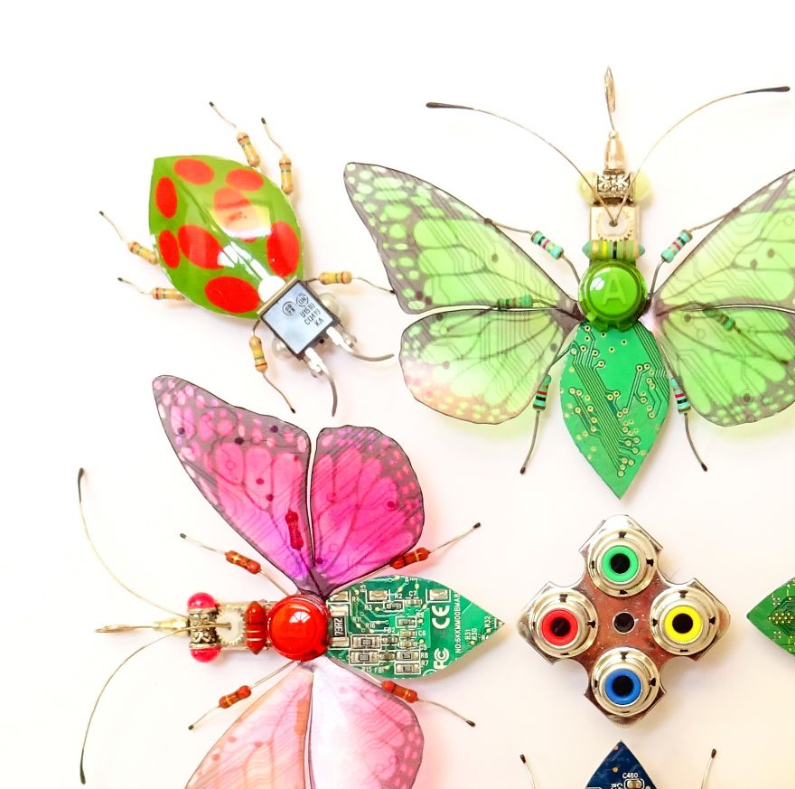 Computer Component And Circuit Board Insect Mandalas Computer Component And Circuit Board Insect Mandalas