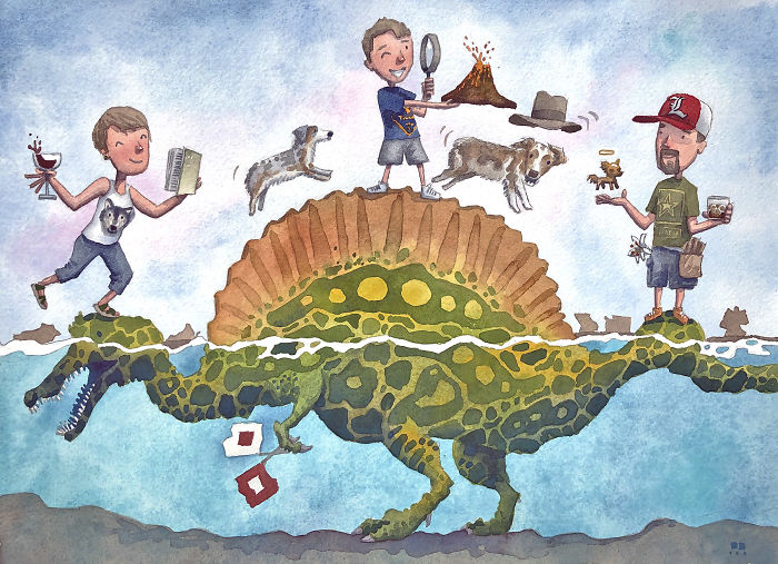 I Customize Quirky Watercolor Illustrations Based On My Clients’ Life I Customize Quirky Watercolor Illustrations Based On My Clients’ Life