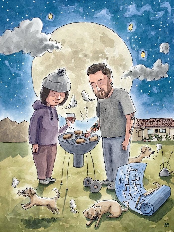 I Customize Quirky Watercolor Illustrations Based On My Clients’ Life I Customize Quirky Watercolor Illustrations Based On My Clients’ Life