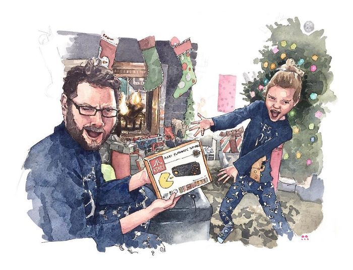 I Customize Quirky Watercolor Illustrations Based On My Clients’ Life I Customize Quirky Watercolor Illustrations Based On My Clients’ Life