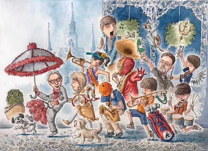 I Customize Quirky Watercolor Illustrations Based On My Clients’ Life I Customize Quirky Watercolor Illustrations Based On My Clients’ Life