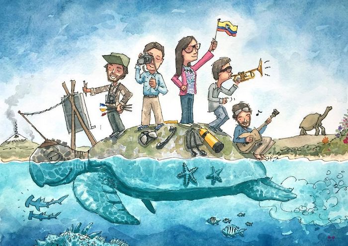 I Customize Quirky Watercolor Illustrations Based On My Clients’ Life I Customize Quirky Watercolor Illustrations Based On My Clients’ Life