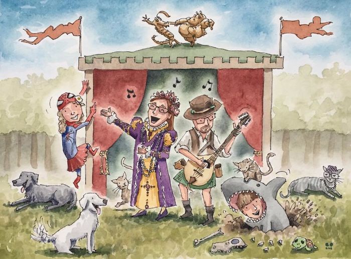 I Customize Quirky Watercolor Illustrations Based On My Clients’ Life I Customize Quirky Watercolor Illustrations Based On My Clients’ Life