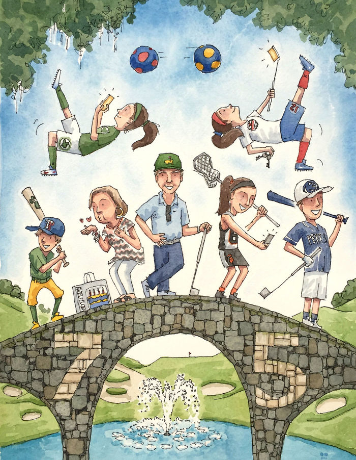 I Customize Quirky Watercolor Illustrations Based On My Clients’ Life I Customize Quirky Watercolor Illustrations Based On My Clients’ Life