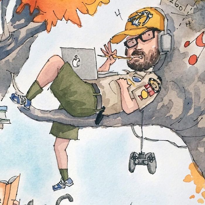 I Customize Quirky Watercolor Illustrations Based On My Clients’ Life I Customize Quirky Watercolor Illustrations Based On My Clients’ Life