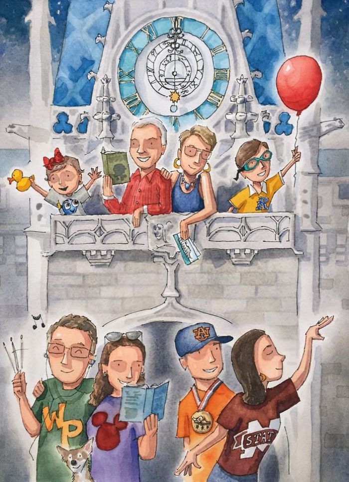 I Customize Quirky Watercolor Illustrations Based On My Clients’ Life I Customize Quirky Watercolor Illustrations Based On My Clients’ Life