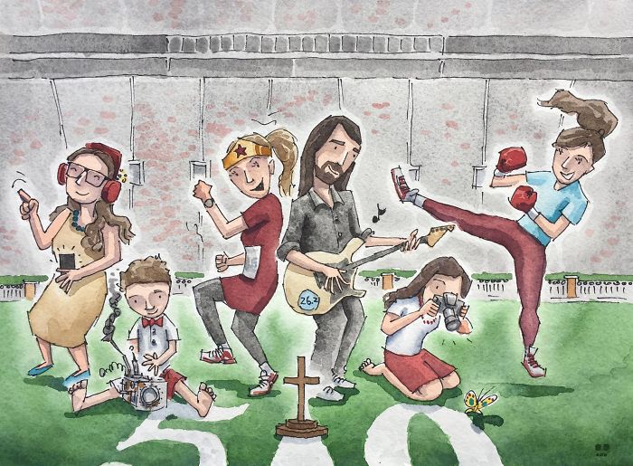 I Customize Quirky Watercolor Illustrations Based On My Clients’ Life I Customize Quirky Watercolor Illustrations Based On My Clients’ Life