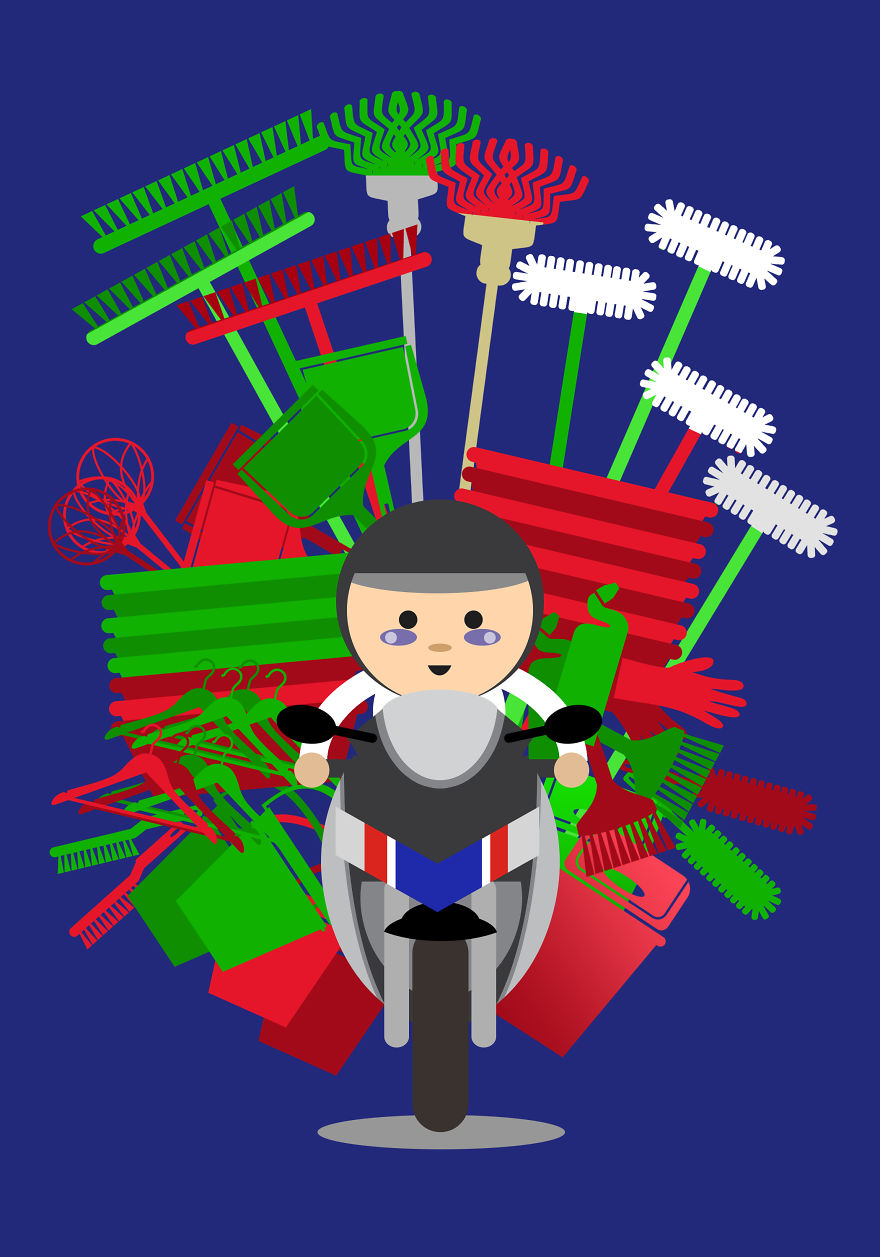 I Illustrate The Amazing Loads Of Motorbikes In Hanoi, Vietnam (Part 3) I Illustrate The Amazing Loads Of Motorbikes In Hanoi, Vietnam (Part 3)