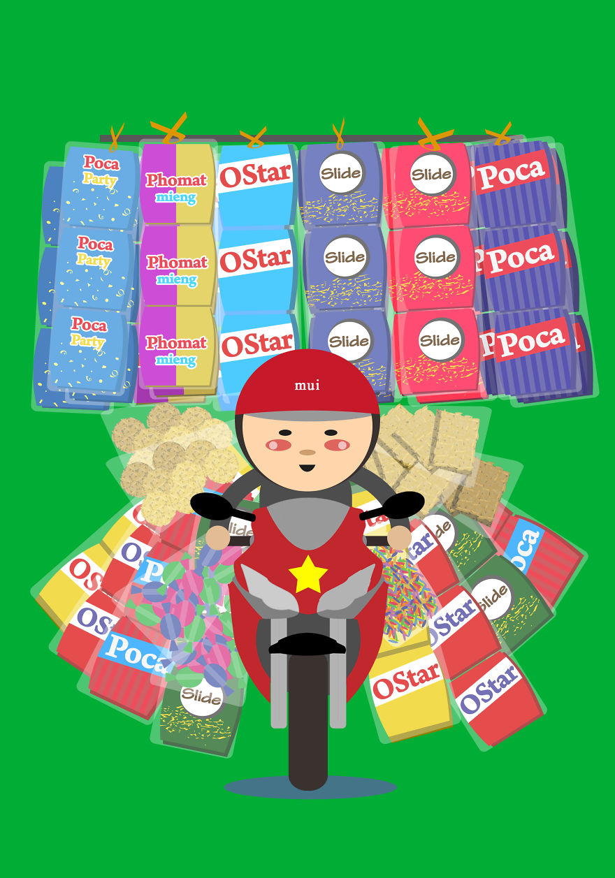 I Illustrate The Amazing Loads Of Motorbikes In Hanoi, Vietnam (Part 3) I Illustrate The Amazing Loads Of Motorbikes In Hanoi, Vietnam (Part 3)