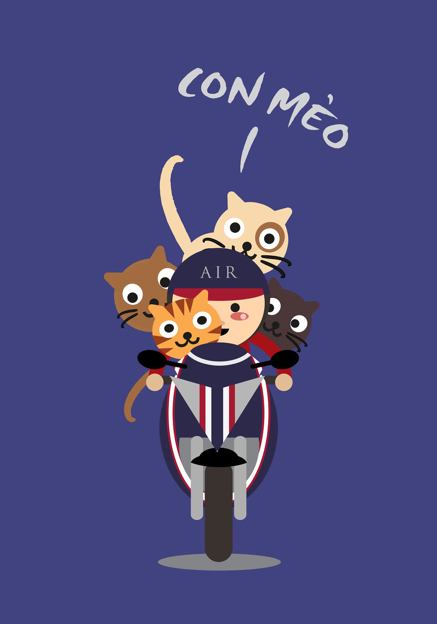 I Illustrate The Amazing Loads Of Motorbikes In Hanoi, Vietnam (Part 3) I Illustrate The Amazing Loads Of Motorbikes In Hanoi, Vietnam (Part 3)