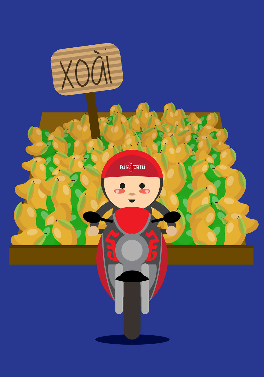 I Illustrate The Amazing Loads Of Motorbikes In Hanoi, Vietnam (Part 3) I Illustrate The Amazing Loads Of Motorbikes In Hanoi, Vietnam (Part 3)