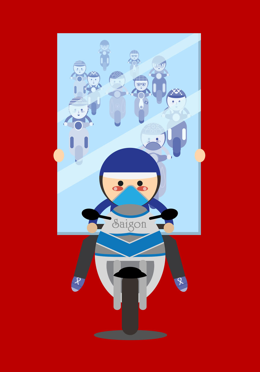 I Illustrate The Amazing Loads Of Motorbikes In Hanoi, Vietnam (Part 3) I Illustrate The Amazing Loads Of Motorbikes In Hanoi, Vietnam (Part 3)