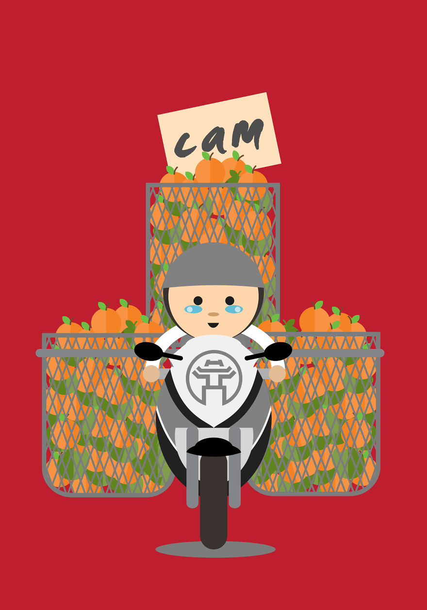 I Illustrate The Amazing Loads Of Motorbikes In Hanoi, Vietnam (Part 3) I Illustrate The Amazing Loads Of Motorbikes In Hanoi, Vietnam (Part 3)