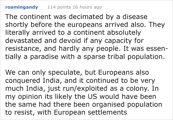 Guy Says That Native Americans Would Be ‘Starving To Death’ If They Weren’t Colonized, Regrets It Immediately Guy Says That Native Americans Would Be ‘Starving To Death’ If They Weren’t Colonized, Regrets It Immediately
